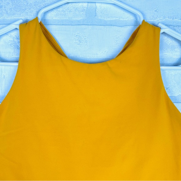 ATHLETA Conscious Crop Bra in Abyssinian Yellow Women's M Gym Yoga Athleisure - Picture 5 of 11